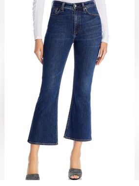 Rag & Bone Casey High Rise Ankle Flare Jeans – Dark Wash – Size 34